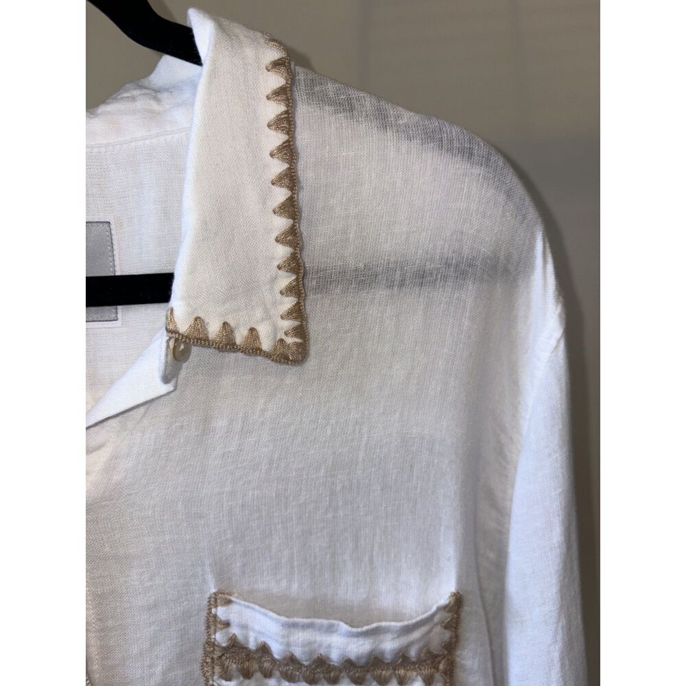 Rails Linen Button-Up Top – Size Large - Picture 9 of 11